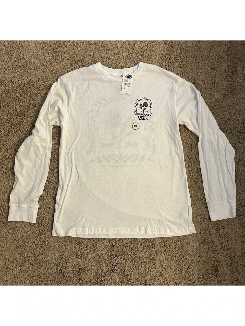 Vans Youth Long Sleeve T-Shirt XL